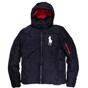 NWT Polo Ralph Lauren Men Big Pony Duck Down Ski Jacket Coat Black MSRP $450